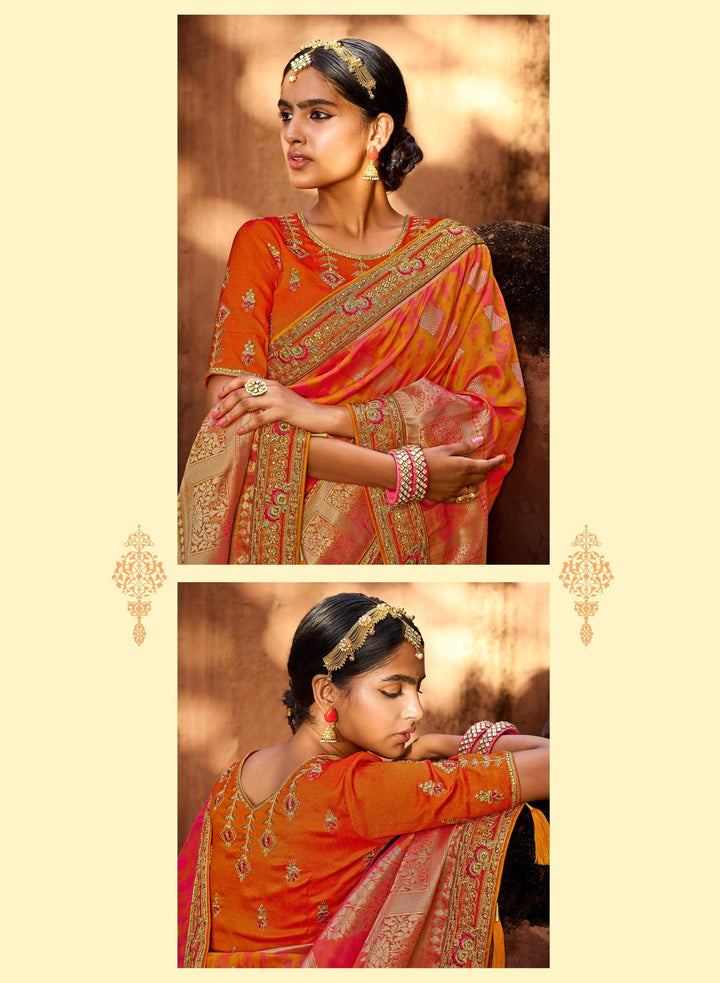 Haldi Function Wear Designer Saree - Fashion Nation