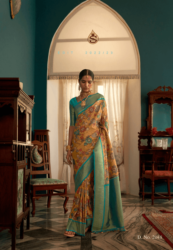 Haldi Special Tussar Silk Sari - Fashion Nation