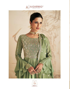 Mehendi Function Wear Palazzo Suit