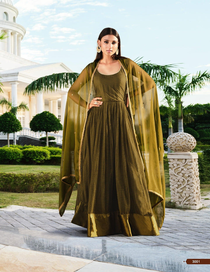 Party Wear Indo Western Designer Floor Length Dress with Jacket - Fashion Nation