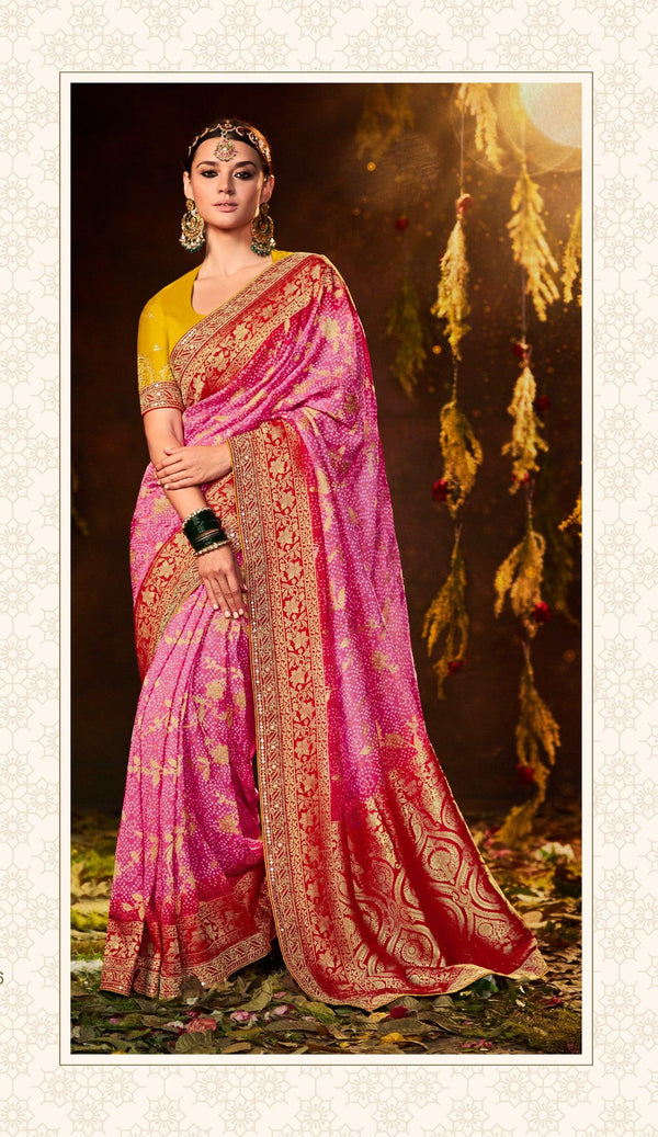 Sangeet Special Rajasthani Silk Saree - Fashion Nation