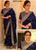 Sridevi KFP574 Bollywood Inspired Navy Blue Georgette Silk Saree - Fashion Nation