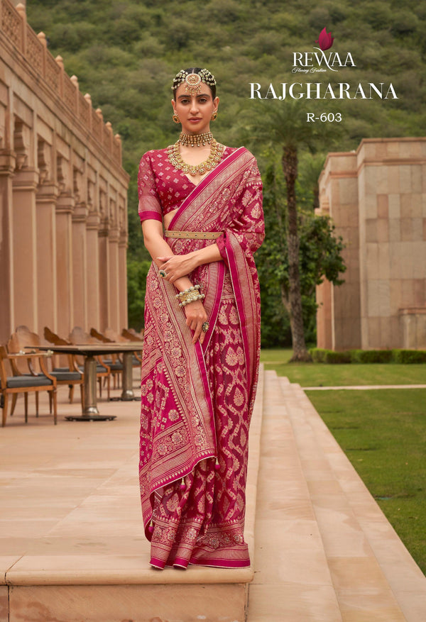 Wedding Wear Classic Brasso Saree - Fashion Nation